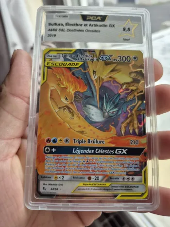 carte Pokémon Sulfura, Électhor et Artikodin 44/68 Destinées Occultes PCA 9,5
