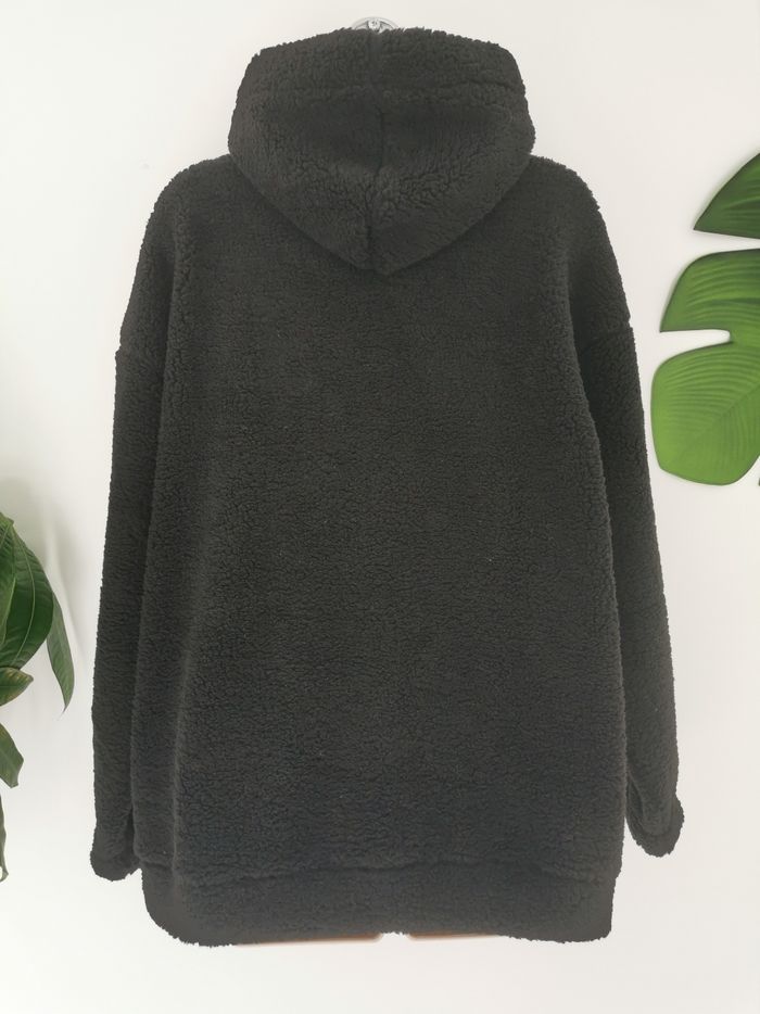 Sweat à capuche noir en peluche Los Angeles Taille M - photo numéro 6