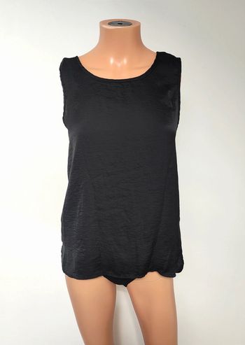 Débardeur noir satiné 36