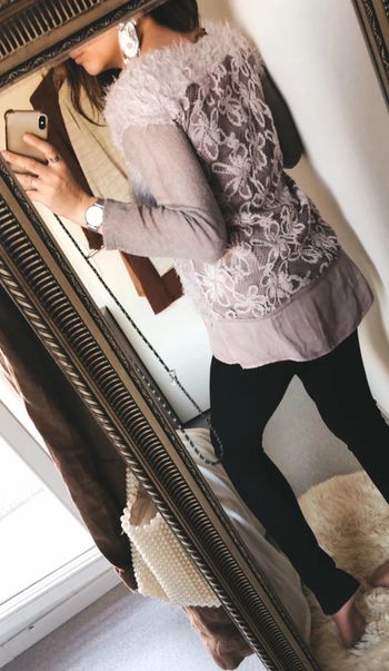Pull top maille dentelle sweat blouse camisa sweater maglione suéter trui vest blusa Maglia camicia