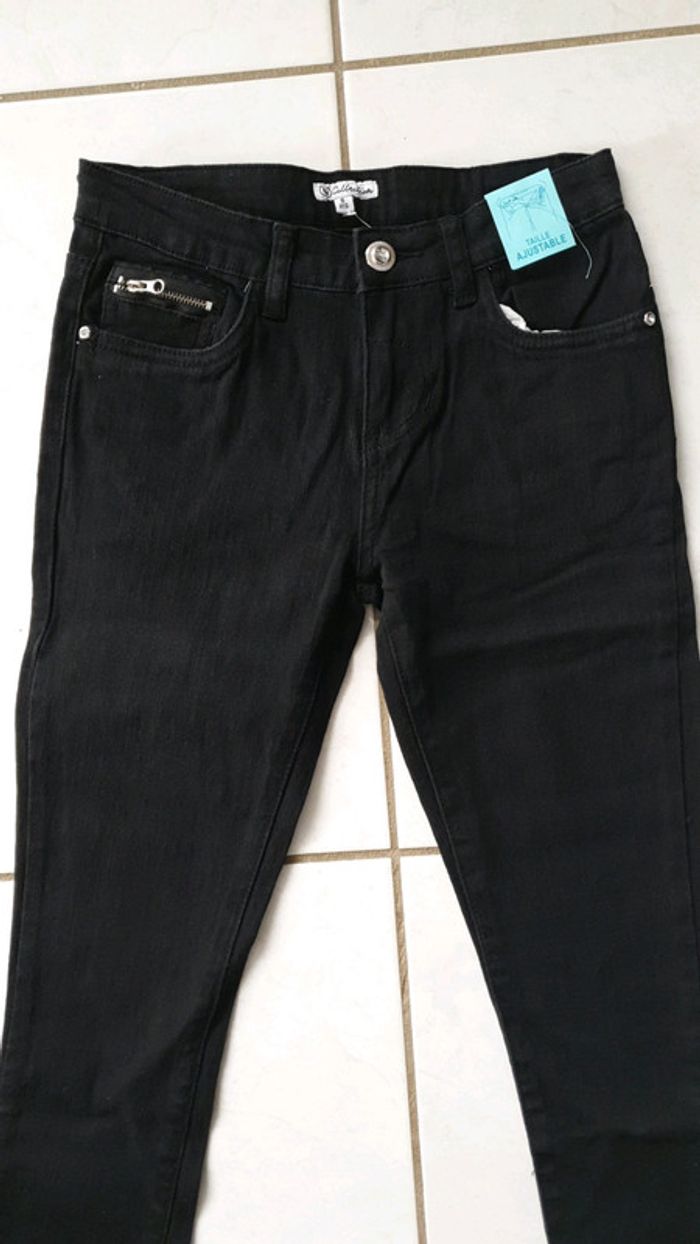 Jean fille noir 8 ans Neuf CHLA2 - photo numéro 2