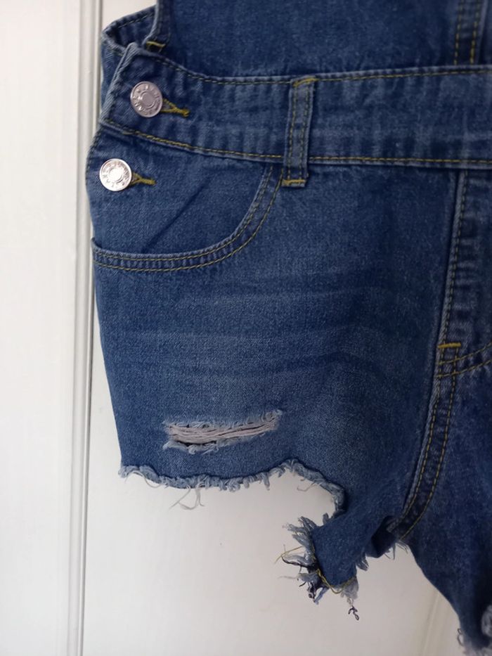 Salopette short jeans taille 40 - photo numéro 3