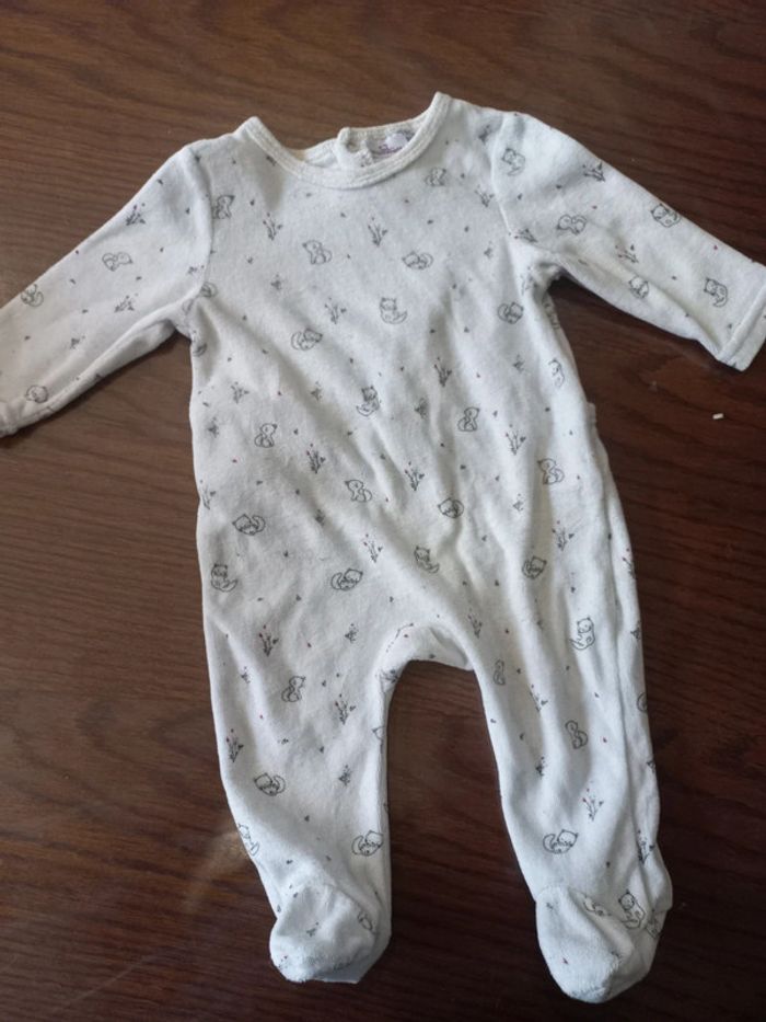 Pyjama chatons velour 6mois