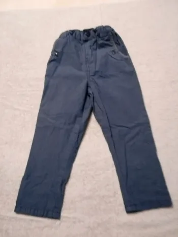 Pantalon bleu Obaïbi 18-24 mois (réf perso H8)(familleac72)