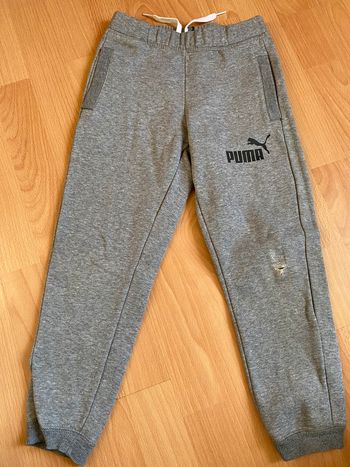 Beau pantalon/jogging gris Puma T. 8 ans/128 cm garçon