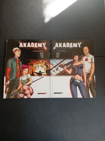 Lot de 2 bd akademy 1 et 2,EO