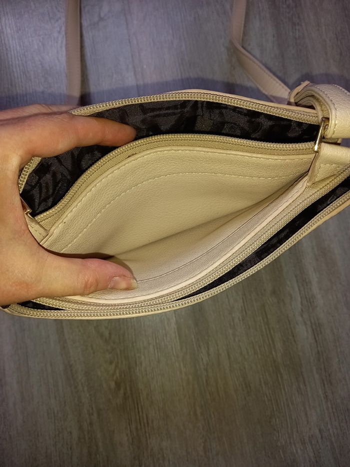 sac bandoulière en cuir beige mac douglas - photo numéro 4