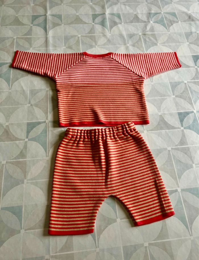 Ensemble mixte - bébé - fille ou garçon - 6 mois - Duger/La Mar Maille- en très bon état - photo numéro 2