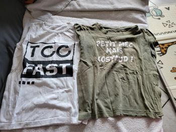 Lot de 6 tee-shirts manches courtes 8 ans garçon