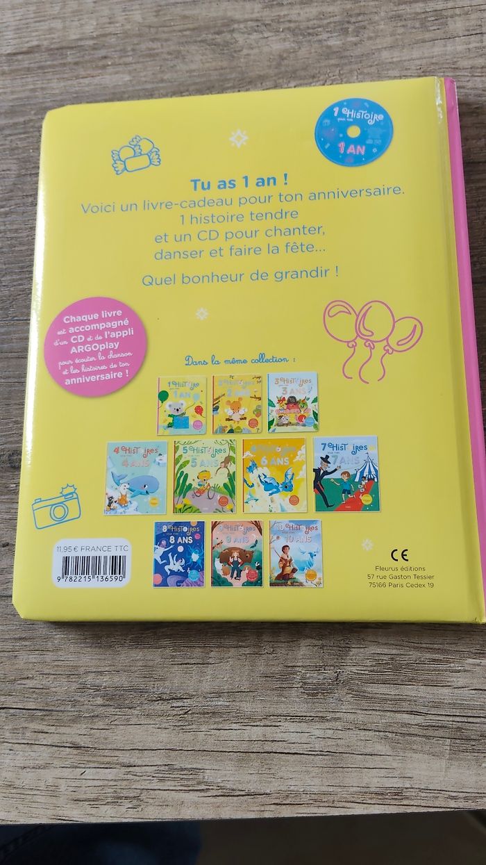 Livre (audio) 1 histoire pour les 1 an comme neuf - photo numéro 3