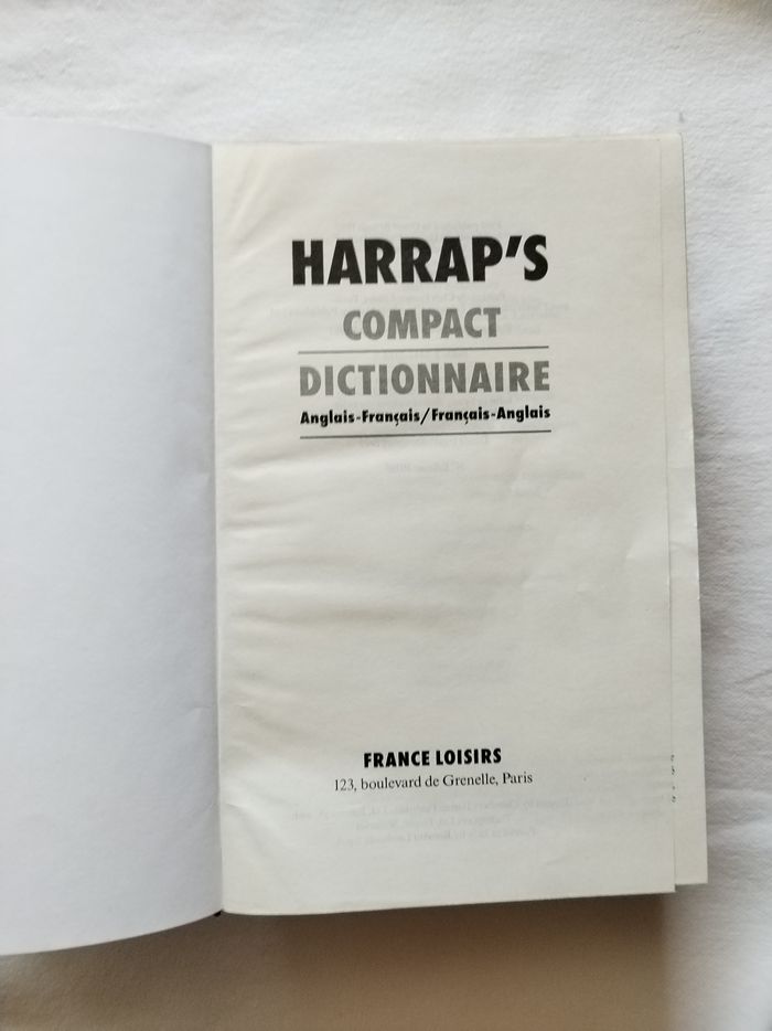 Dictionnaire Anglais Français - photo numéro 7