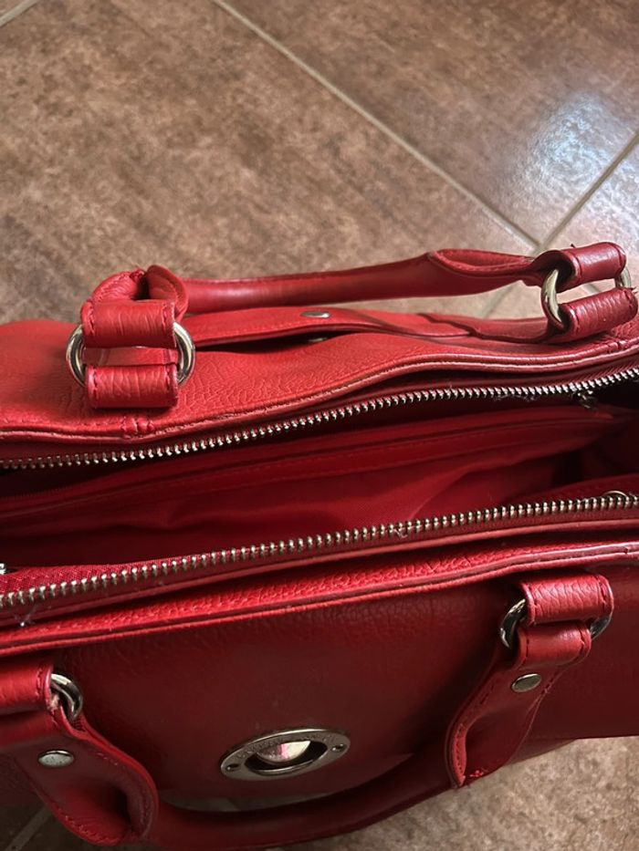 Sac Arthur et Aston en cuir rouge - photo numéro 6
