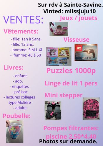 Vente diverses