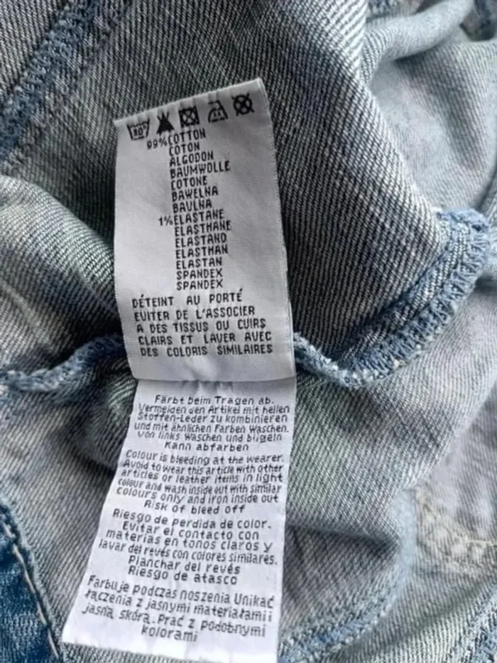 Veste jean La Mode Est à Vous, coupe cropped , col rond large - photo numéro 11