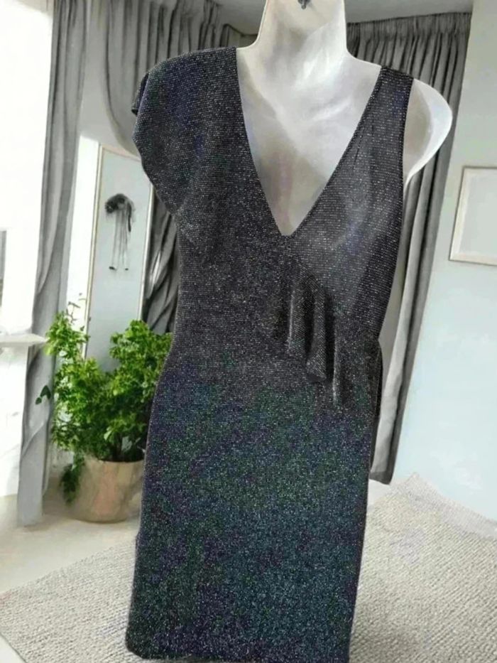 Robe de soiree noir argenté 🌹S🌹 - photo numéro 2