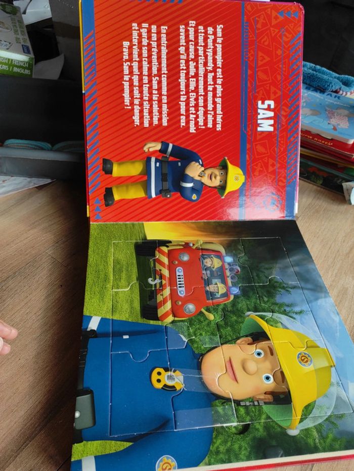 Mon grand livre puzzle sam le pompier - photo numéro 4