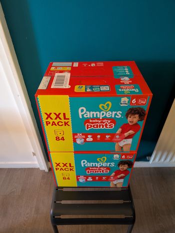 Lot de 2 Packs XXL 84 (soit 168) Pampers Baby Dry Pants Taille 6
