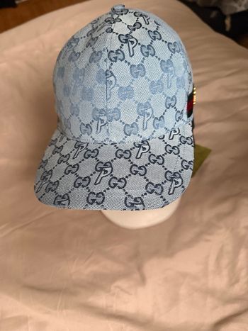 Casquette Gucci x Palace en denim 