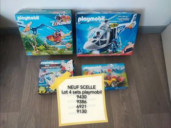Lot 4 sets playmobil neuf scelle