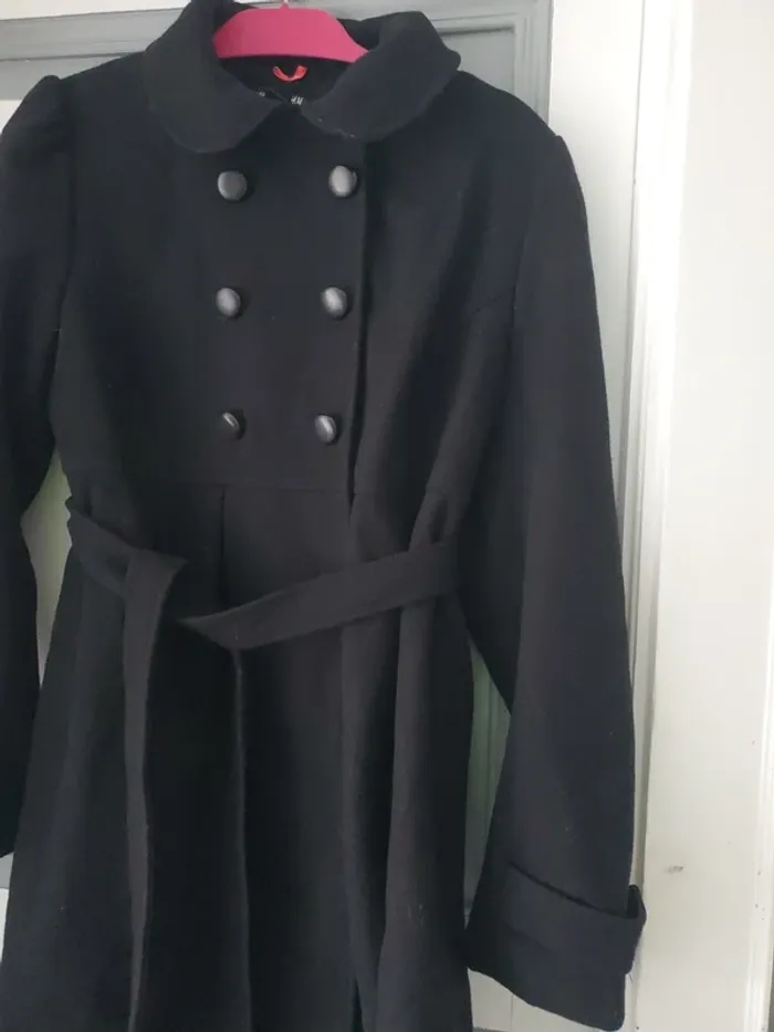Manteau / duffle-coat - H&M - taille M - laine recyclée - photo numéro 2