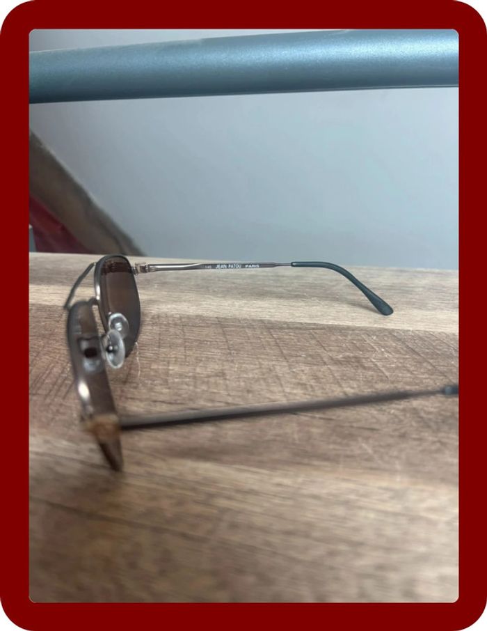 Lunette de soleil Jean Patou modèle aviateur 2000’ branche fine - photo numéro 3