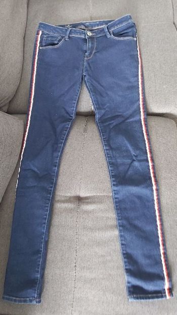 Jean liseré bleu blanc rouge