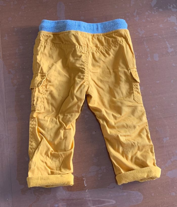Pantalon cargo jaune 12 mois Gémo - photo numéro 2