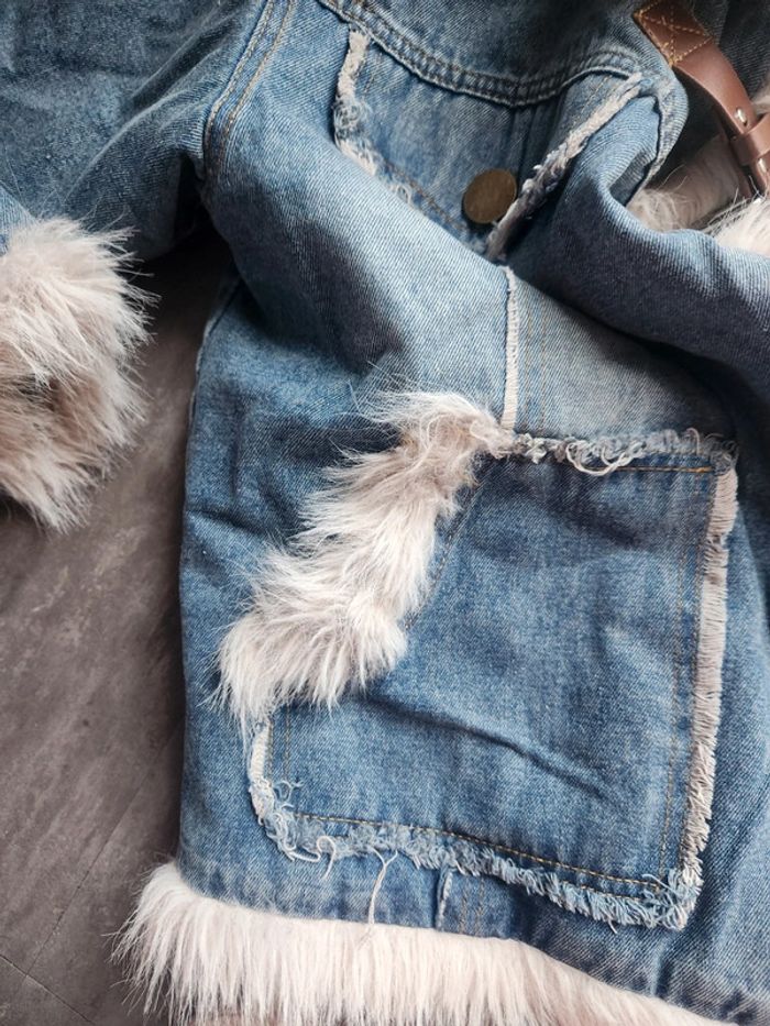 Blouson jeans moumoute - photo numéro 2