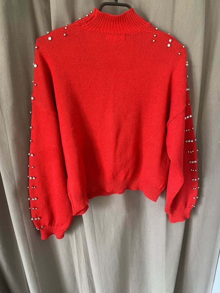 Pull rouge - photo numéro 4