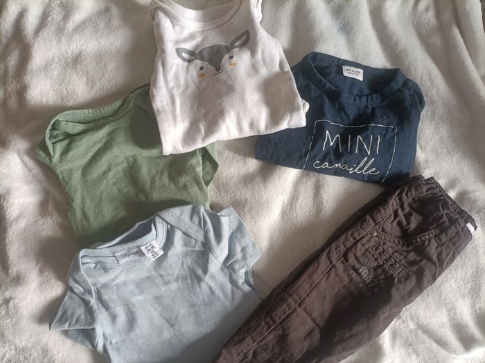 Lot garçon 9-12 mois – Mini canaille