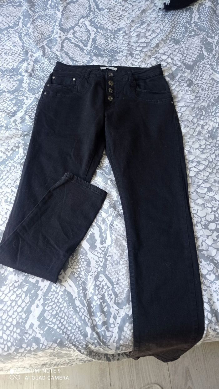 Pantalon noir Place du Jour taille XS - photo numéro 2