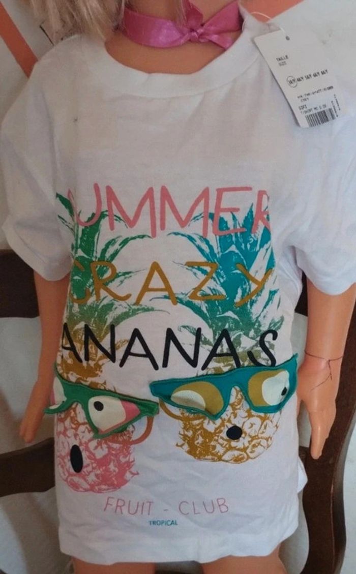Tee shirt motif ananas - photo numéro 3
