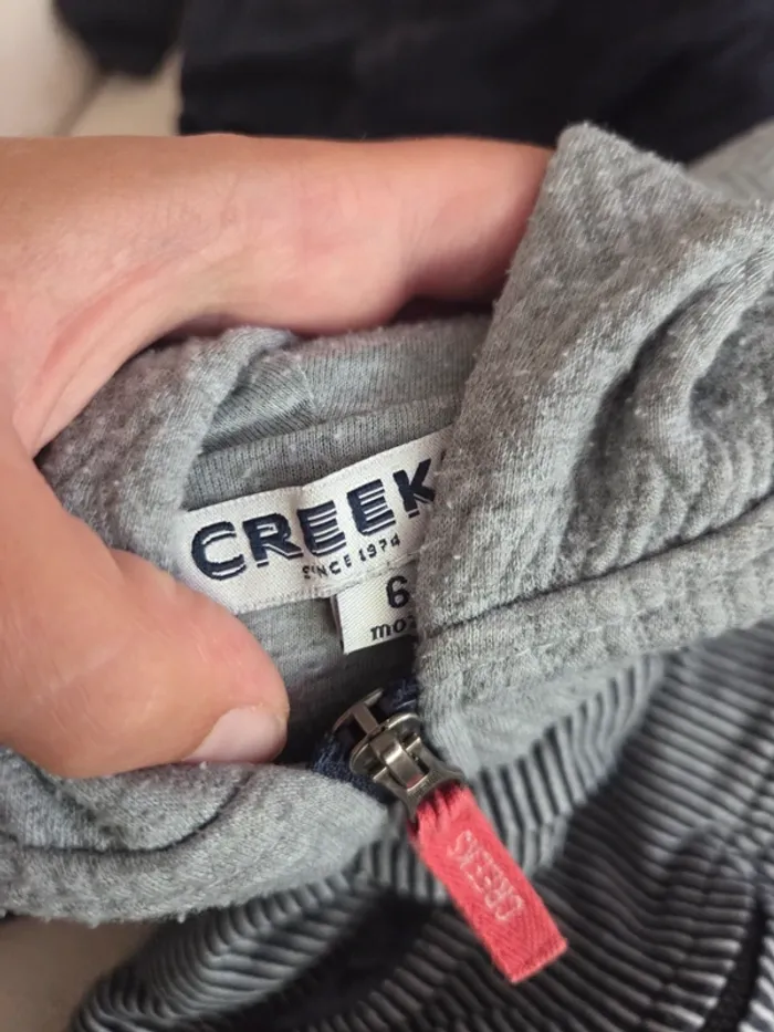 Lot 4 pulls zippé 6 mois - photo numéro 4