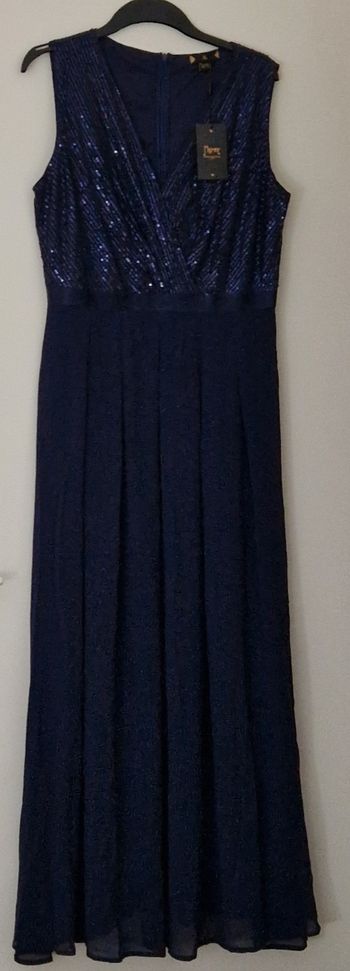Robe cérémonie/ Demoiselle d'honneur bleu marine, Taille XL,  Neuve