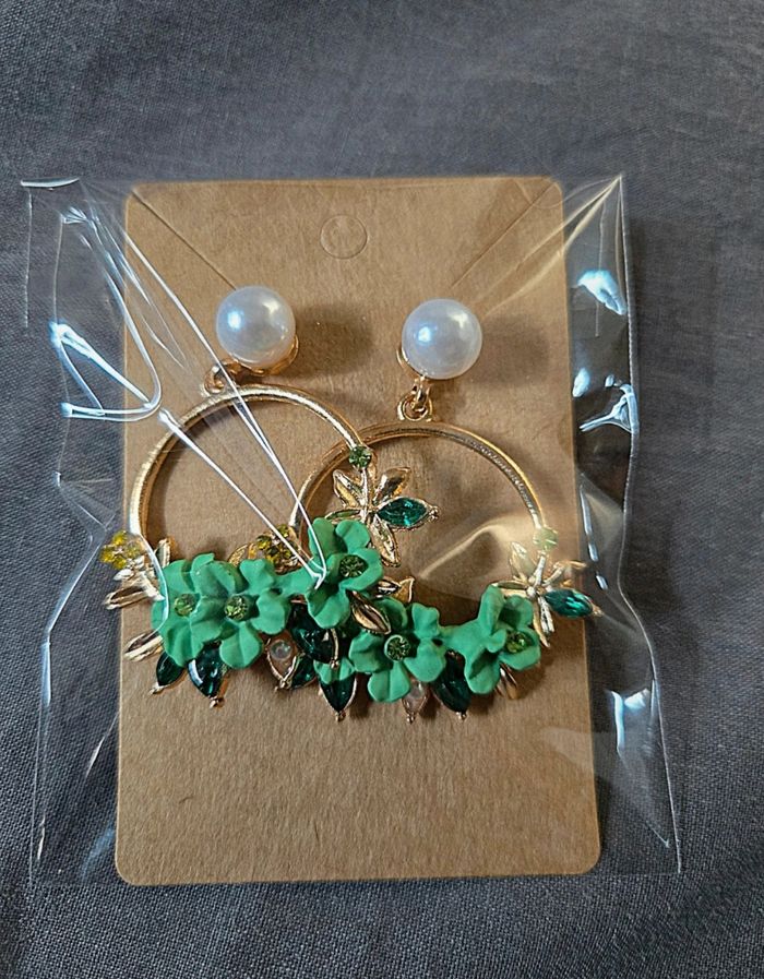 Boucles d'oreilles en alliage de zinc 🍀