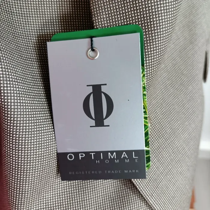 Veste de costume beige Optimal en bambou - Taille 52 A491 - photo numéro 6