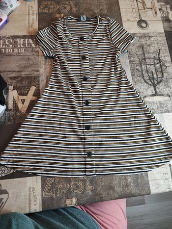 Robe tee shirt rayé