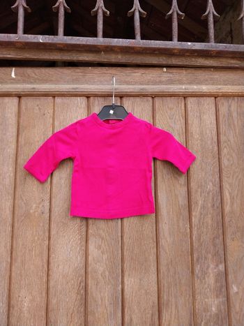 Tee-shirt manche longue bébé fille 3 mois kitchoun
