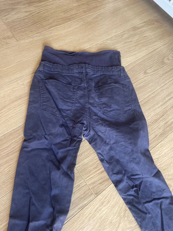 Pantalon jean slim maternité grossesse taille 36 gris - photo numéro 6