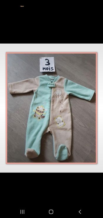 Pyjama 3mois polaire