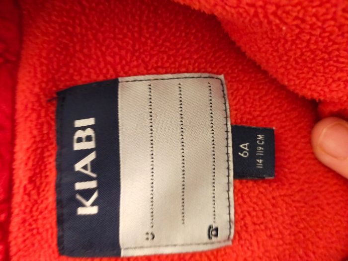 Kiabi 6 ans veste polaire rouge - photo numéro 4