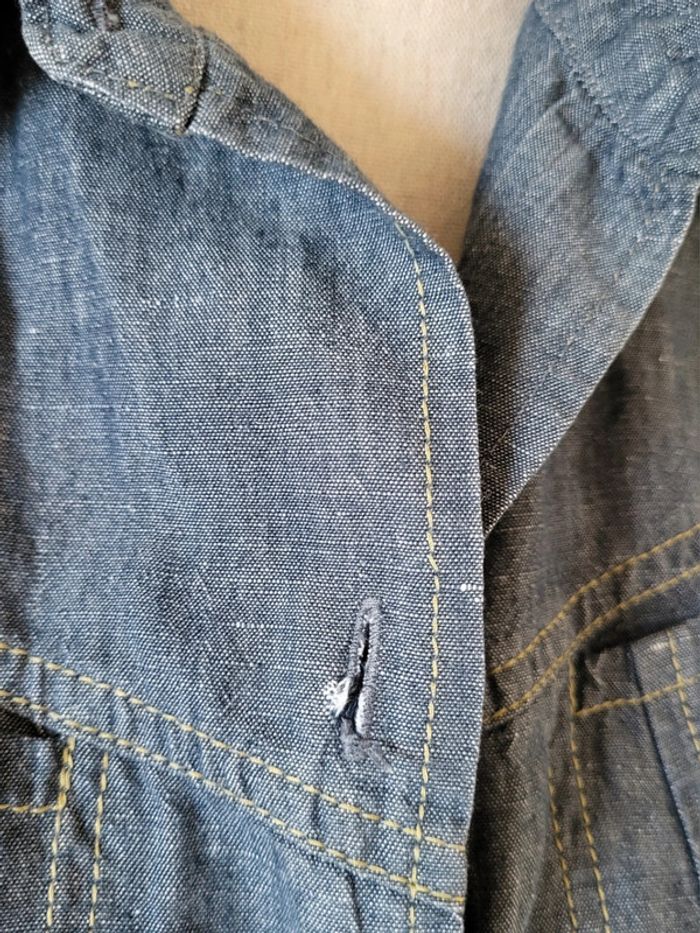 Veste en jean légère bleue Yugane Taille 40 42 - photo numéro 18