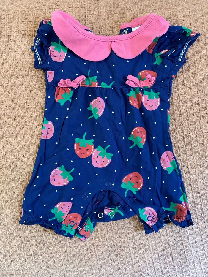 Combinaison short bébé fille