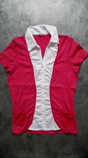 T-shirt avec col femme