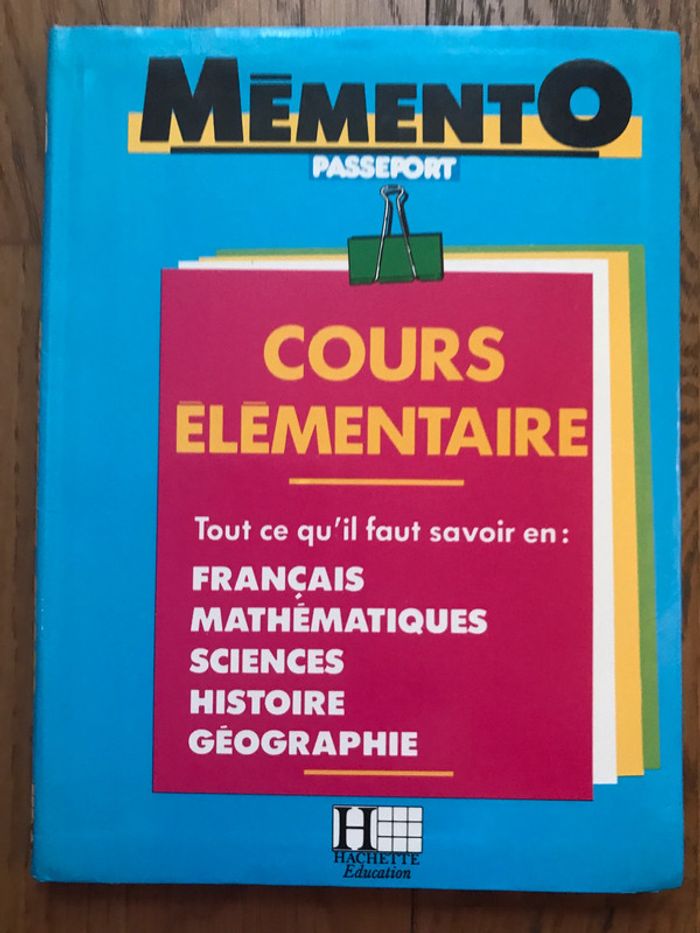 Mémento Passeport Cours élémentaire CE1 - CE2