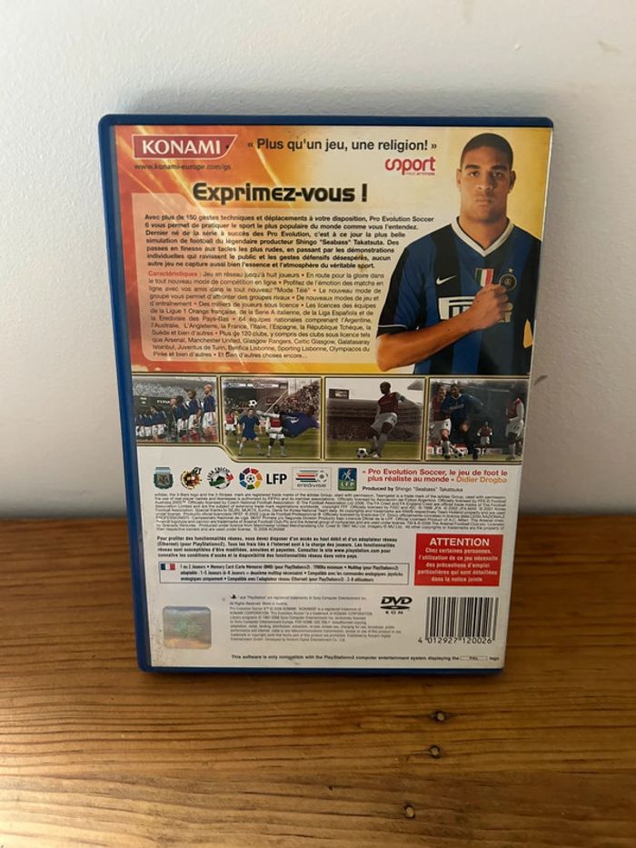 Boîte vide PlayStation 2 PES 6 avec notice - photo numéro 4