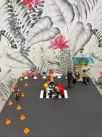 Playmobil arrêt de bus piéton