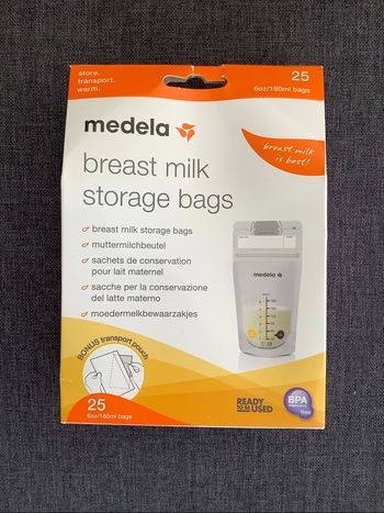 Sachets conservation lait maternel 
