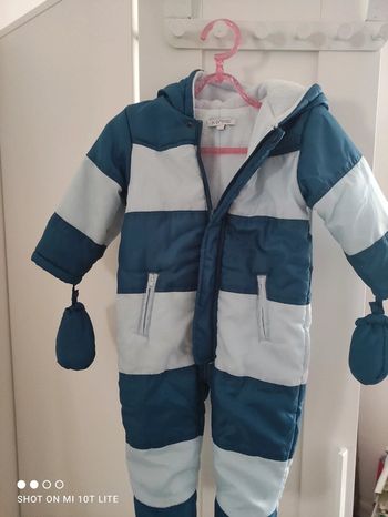 Combinaison hiver in extenso bleue