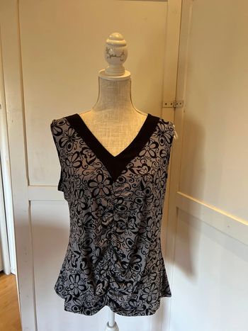 Blouse sans manche taille 46 48 kiabi woman noir